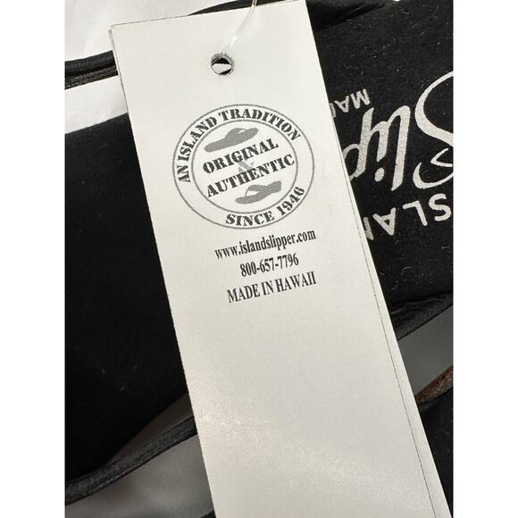 Island Slipper Womens Flower Style Sandals Size 5 Made in Hawaii Brand New W/Box - Picture 13 of 16